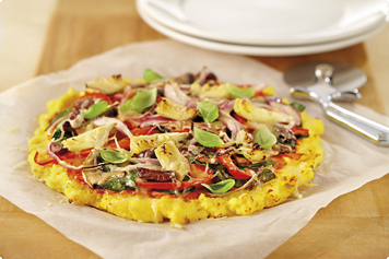 Mediterranean Polenta Pizza Recipe